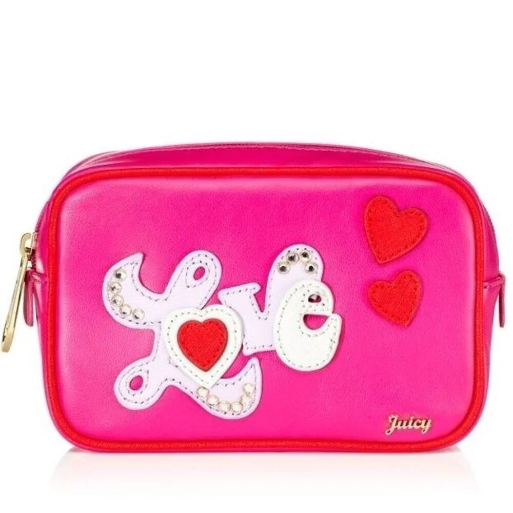 Juicy Couture Women's Case Juicy At Heart Cosmetic Case NWT Retails For $48